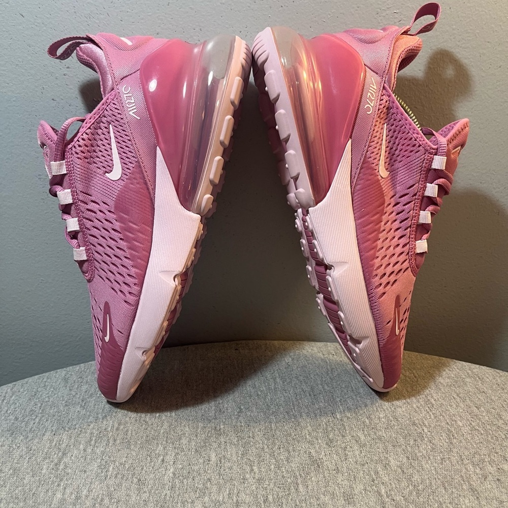 Nike Air Max 270 BG Flamingo Pink Pink Foam Size 6.5Y/ Women's Size 8 HQ1553-646 - Picture 7 of 11
